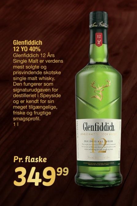Glenfiddich 12 YO 40% – fakta Tyskland