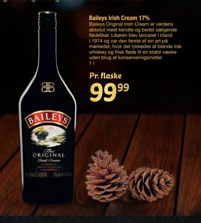 Baileys Irish Cream 17% – fakta Tyskland