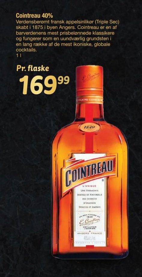 Cointreau 40% – fakta Tyskland