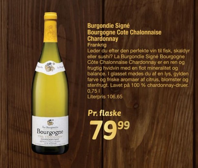 Burgondie Signé Bourgogne Cote Chalonnaise Chardonnay – fakta Tyskland