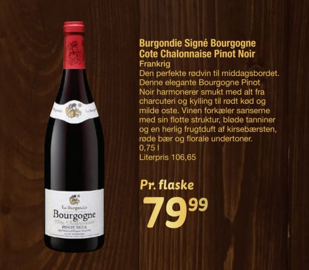 Burgondie Signé Bourgogne Cote Chalonnaise Pinot Noir – fakta Tyskland