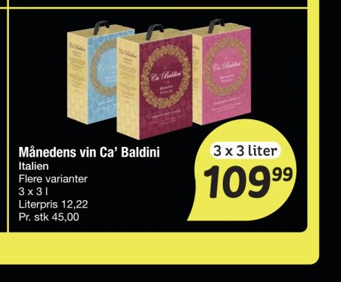 Månedens vin Ca’ Baldini – fakta Tyskland