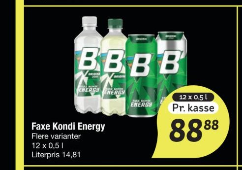 Faxe Kondi Energy – fakta Tyskland