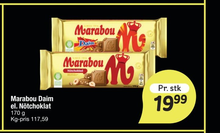 Marabou Daim el. Nötchoklat – fakta Tyskland