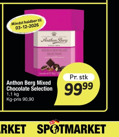 Anthon Berg Mixed Chocolate Selection – fakta Tyskland