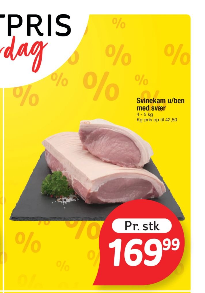 Svinekam u/ben med svær – fakta Tyskland