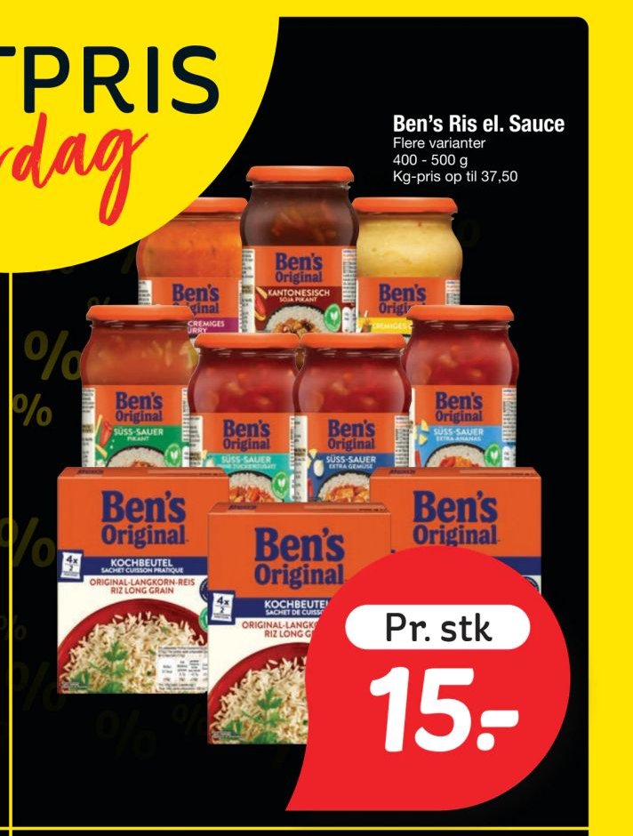 Ben’s Ris el. Sauce – fakta Tyskland