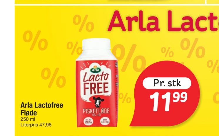 Arla Lactofree Fløde – fakta Tyskland