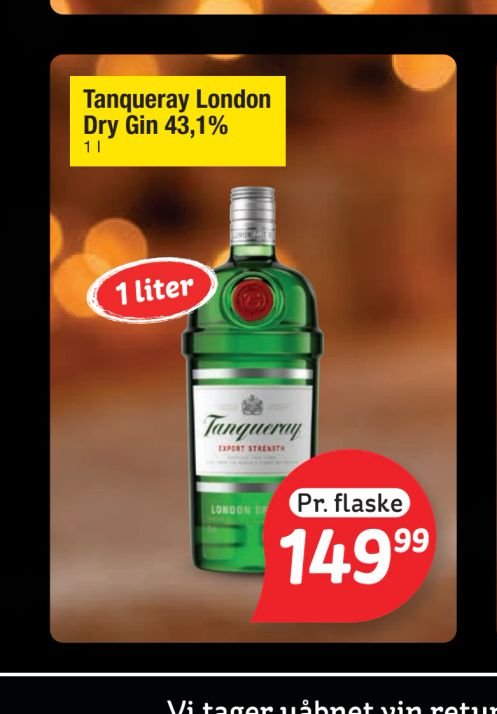 Tanqueray London Dry Gin 43,1% – fakta Tyskland