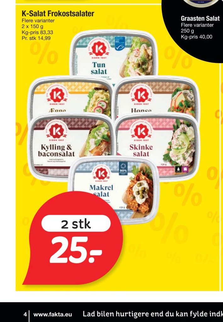 K-Salat Frokostsalater – fakta Tyskland