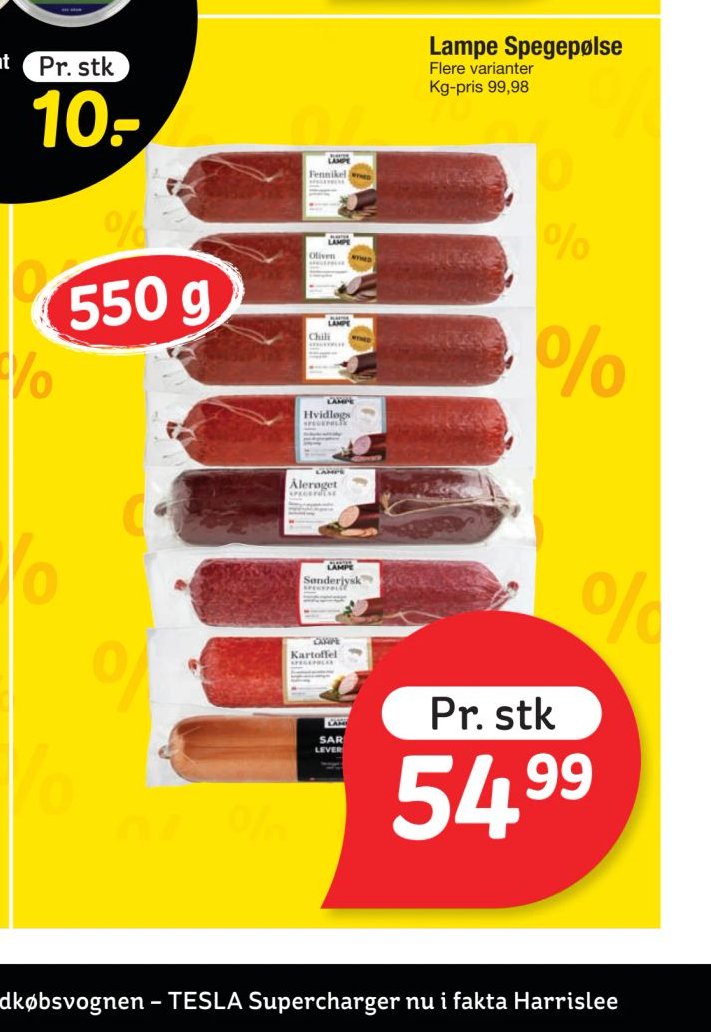 Lampe Spegepølse – fakta Tyskland