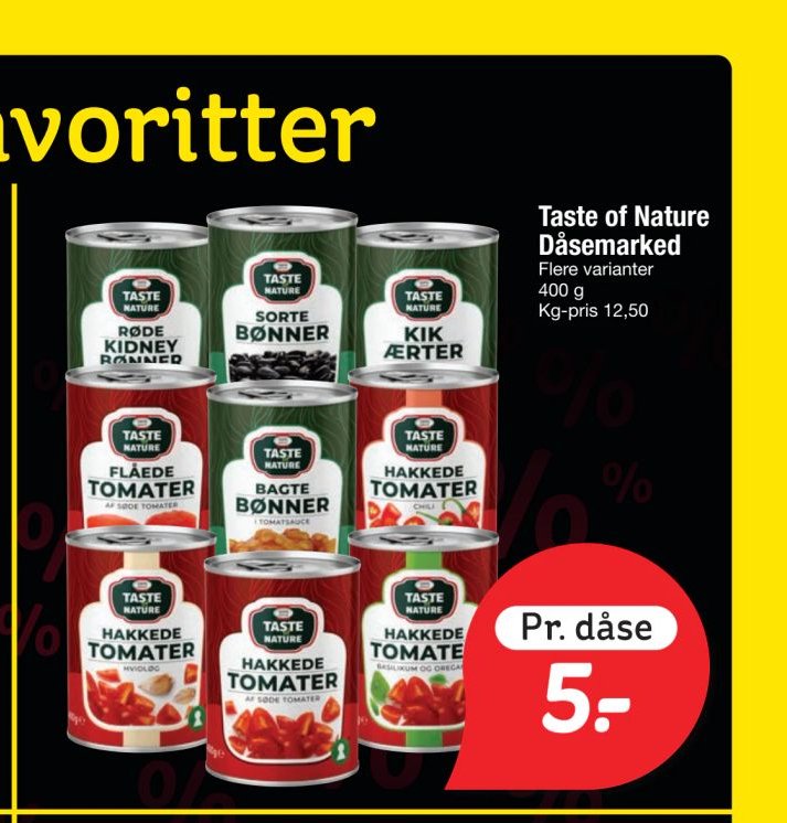 Taste of Nature Dåsemarked – fakta Tyskland