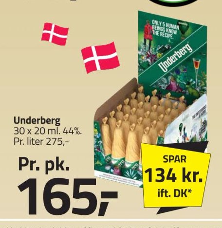 Underberg 30 x 20 ml. 44%. – Fleggaard