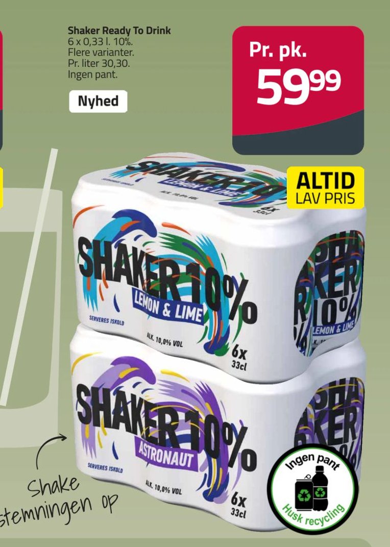 Shaker Ready To Drink 6x33 cl – Fleggaard