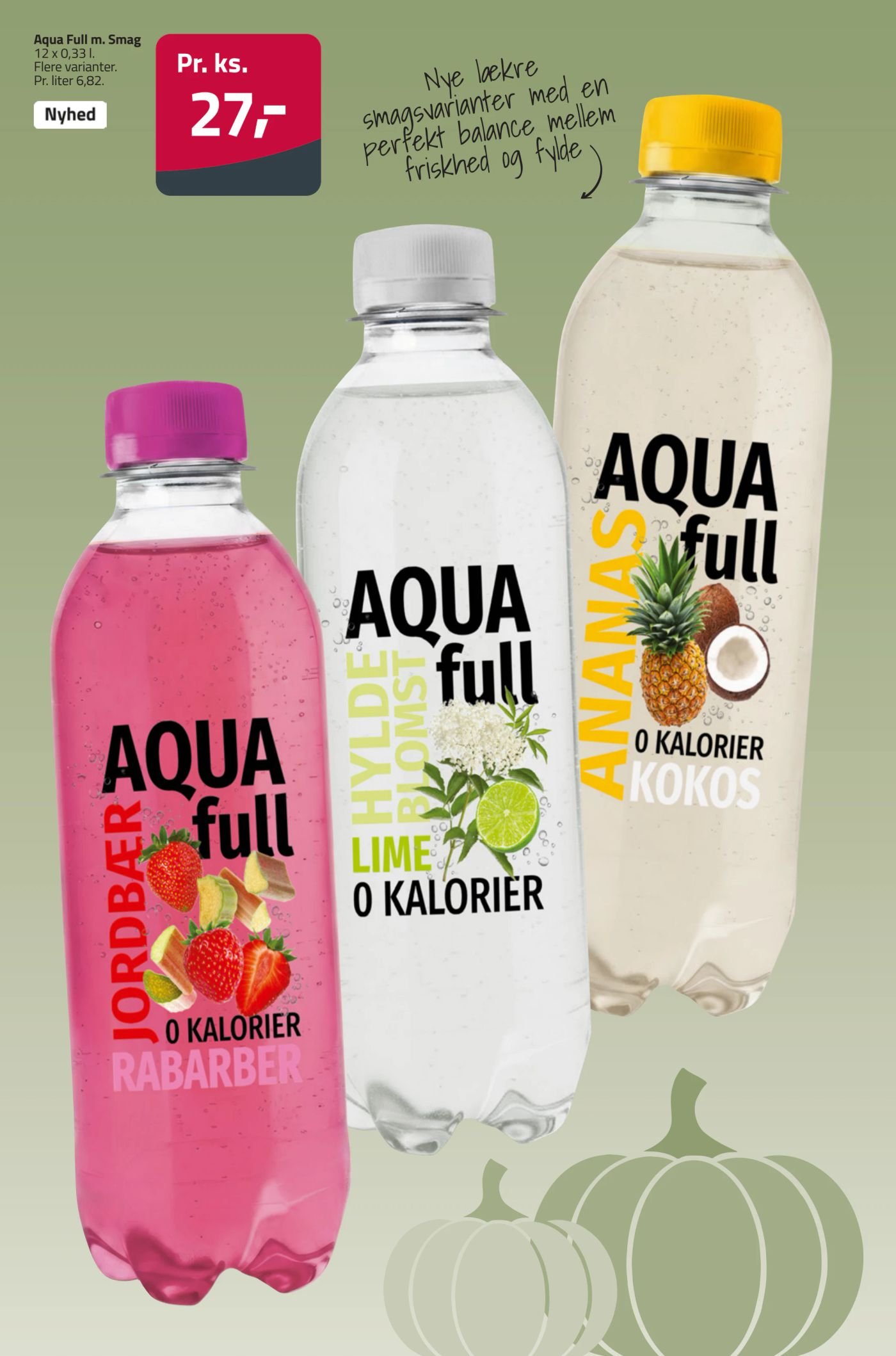 Aqua Full m. Smag 12 x 0,33 l Flere varianter – Fleggaard