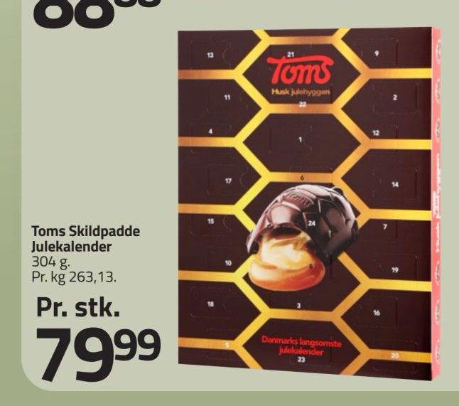 Toms Skildpadde Julekalender 304 g – Fleggaard