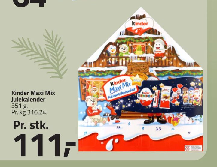 Kinder Maxi Mix Julekalender – Fleggaard