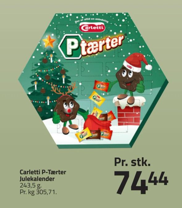 Carletti P-Tærter Julekalender – Fleggaard