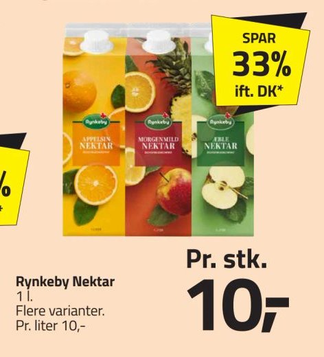 Rynkeby Nektar 1 l Flere varianter – Fleggaard