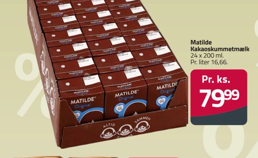 Matilde Kakaoskummetmælk 24 x 200 ml. – Fleggaard