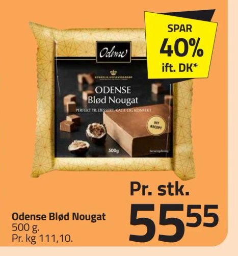 Odense Blød Nougat 500 g – Fleggaard