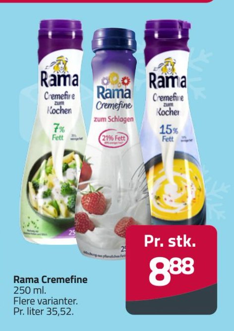 Rama Cremefine 250 ml. Flere varianter. – Fleggaard