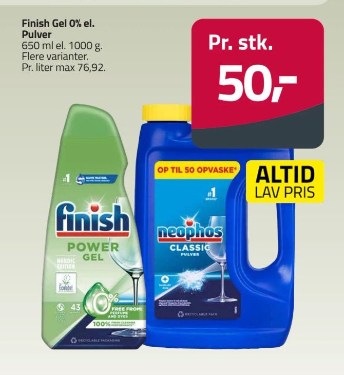 Finish Gel el. Pulver Flere varianter – Fleggaard