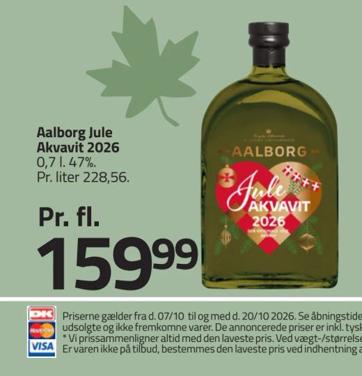 Aalborg Jule Akvavit 2026 – Fleggaard