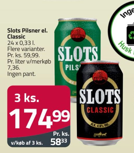 Slots Pilsner el. Classic – Fleggaard