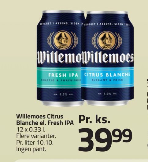 Willemoes Citrus Blanche el. Fresh IPA – Fleggaard