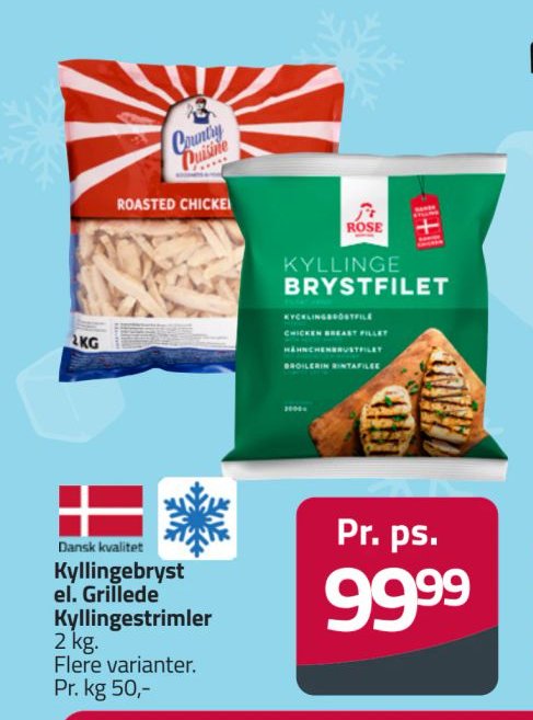 Kyllingebryst el. Grillede Kyllingestrimler – Fleggaard