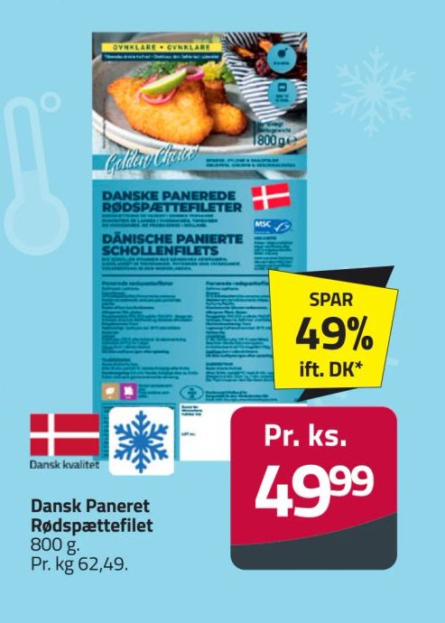 Dansk Paneret Rødspættefilet – Fleggaard