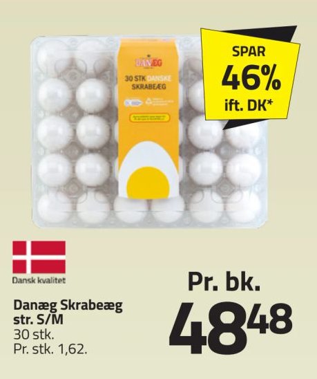 Danæg Skrabeæg str. S/M – Fleggaard