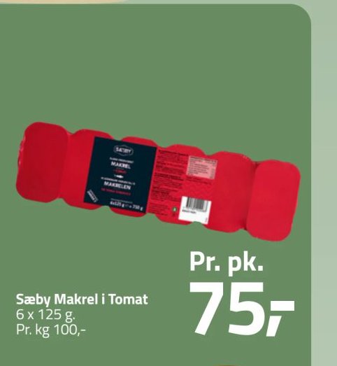 Sæby Makrel i Tomat – Fleggaard
