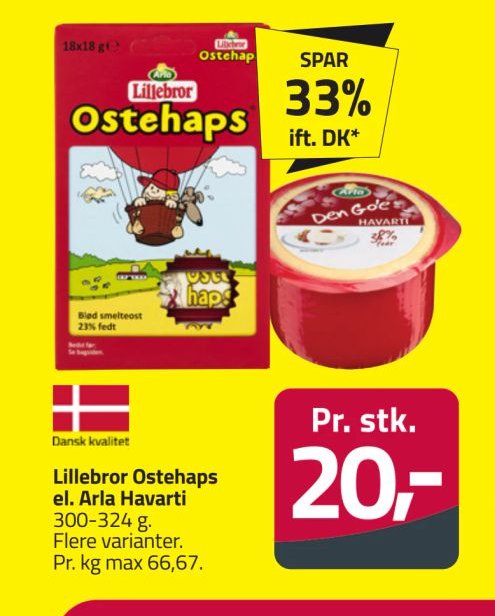 Lillebror Ostehaps el. Arla Havarti – Fleggaard
