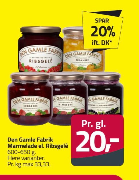 Den Gamle Fabrik Marmelade el. Ribsgelé – Fleggaard