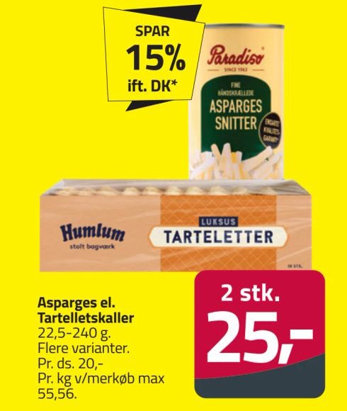 Asparges el. Tartelletskaller – Fleggaard