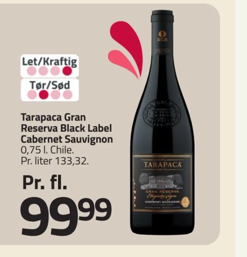 Tarapaca Gran Reserva Black Label Cabernet Sauvignon – Fleggaard