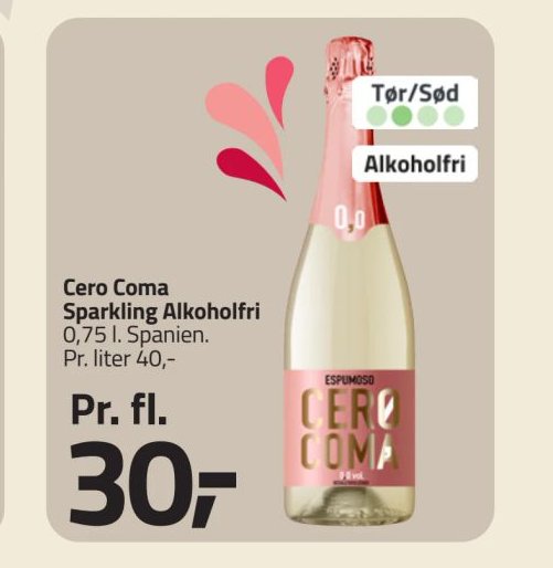 Cero Coma Sparkling Alkoholfri – Fleggaard
