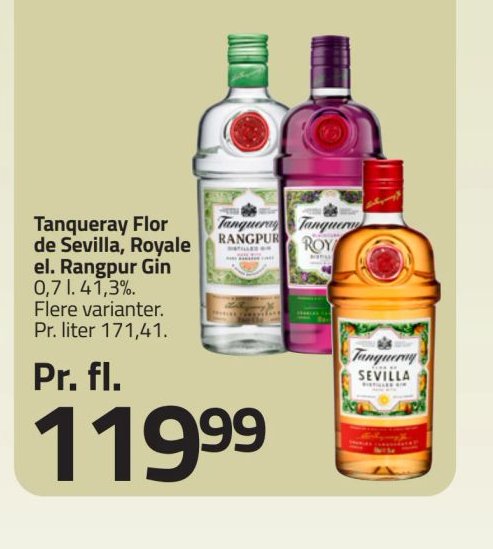 Tanqueray Flor de Sevilla, Royale el. Rangpur Gin – Fleggaard