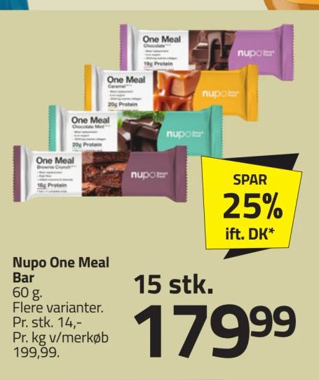 Nupo One Meal Bar – Fleggaard