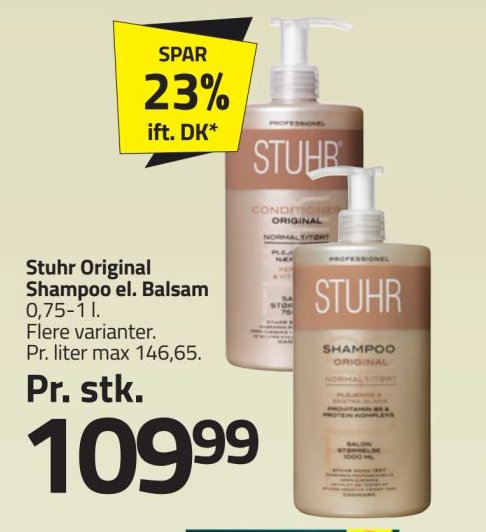 Stuhr Original Shampoo el. Balsam – Fleggaard