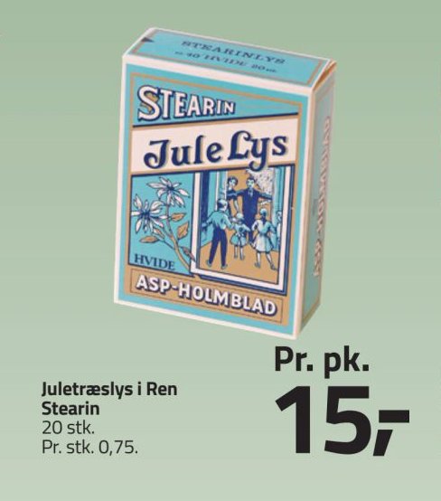 Juletræslys i Ren Stearin – Fleggaard