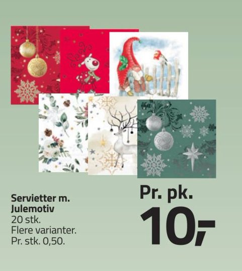 Servietter m. Julemotiv – Fleggaard