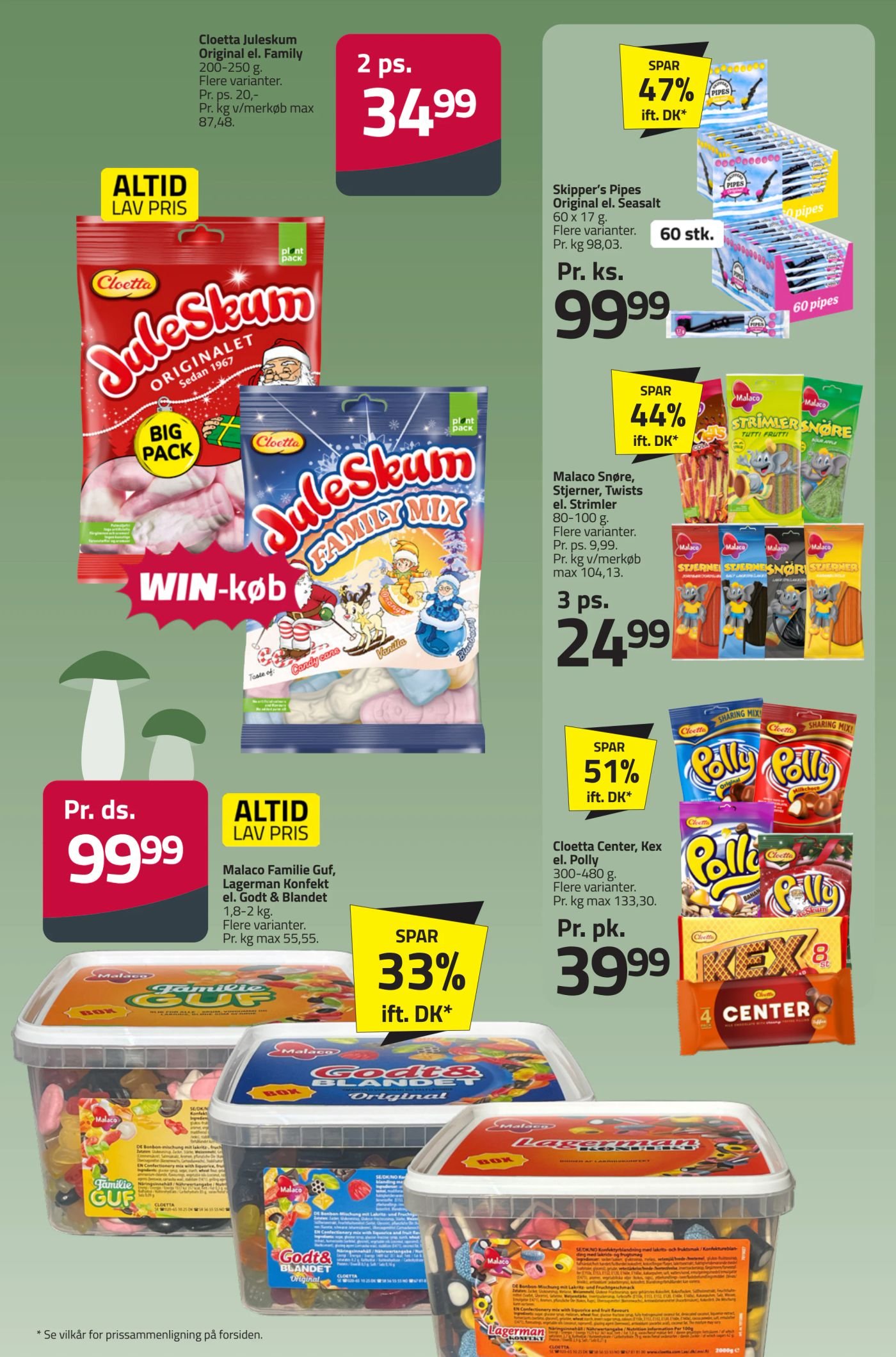 Cloetta Juleskum Original el. Family – Fleggaard