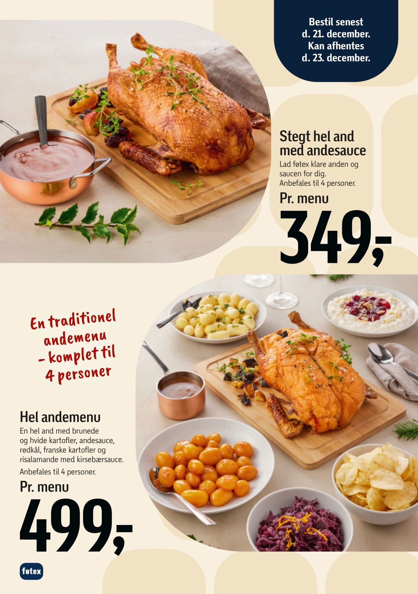 Hel andemenu Pr. menu – Føtex