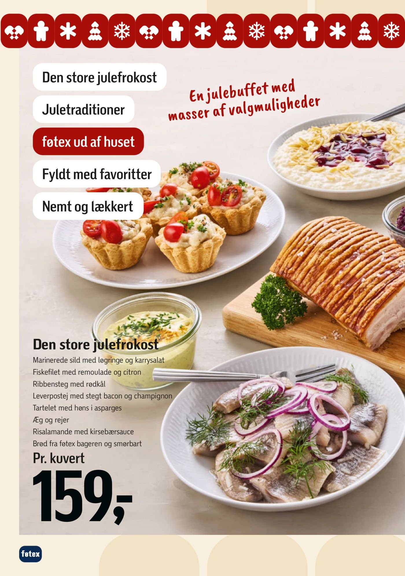 Den store julefrokost Pr. kuvert – Føtex