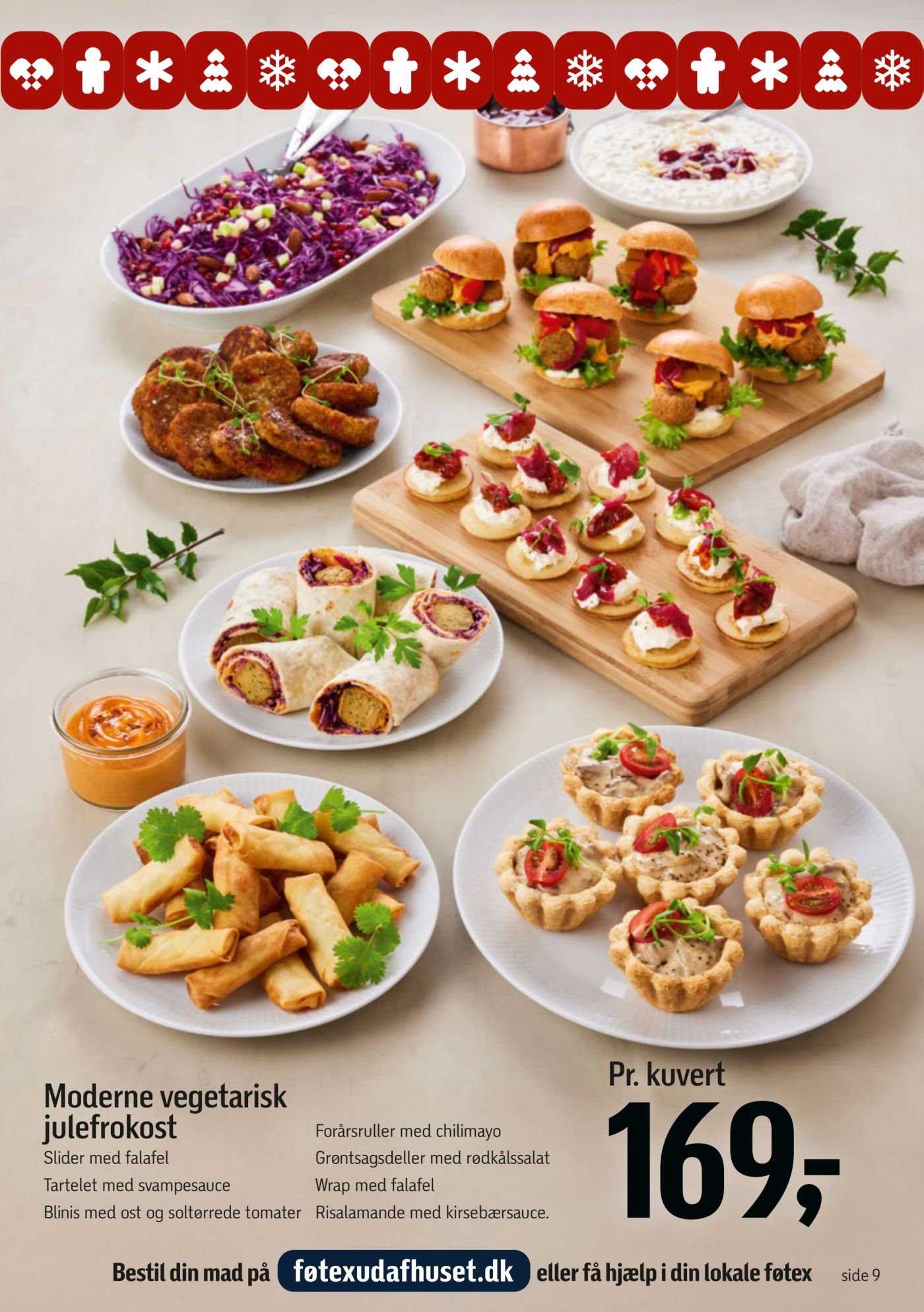 Moderne vegetarisk julefrokost Pr. kuvert – Føtex