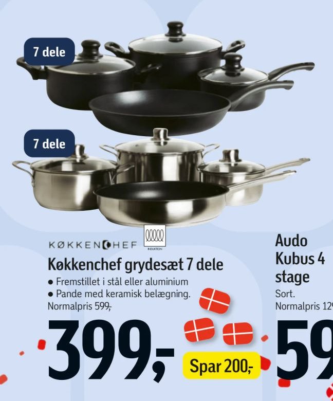 Køkkenchef grydesæt 7 dele – Føtex