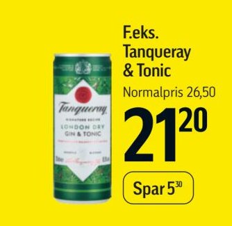 Tanqueray & Tonic – Føtex